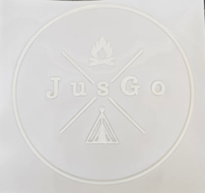 JusGo UV & Heat-Resistant Round Sticker (10cm)