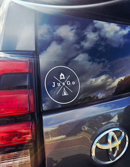 JusGo UV & Heat-Resistant Round Sticker (10cm)