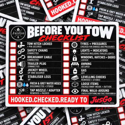 Before You Tow Checklist Sticker